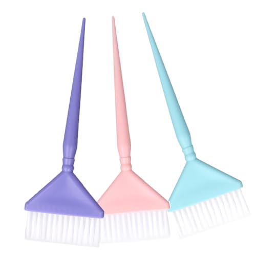 Didiseaon Spazzola Per Tingere i Chioma, Pennello Applicatore Per Tintura, Set Da 3 Pezzi Setole Morbide in Nylon e Manico in Pp, Per Uso Professionale e Domestico, Kit Per Colorazione e Mèches Chioma