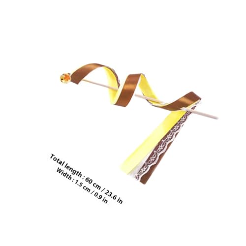 Veemoon 10pcs Decorative Ribbon Sticks Fairy Wands Lace Streamers and Bells, Mixed Colors, Handheld Wedding and Party Ribbon Fairy Sticks for Autumn Lawn and Ceremony Decor