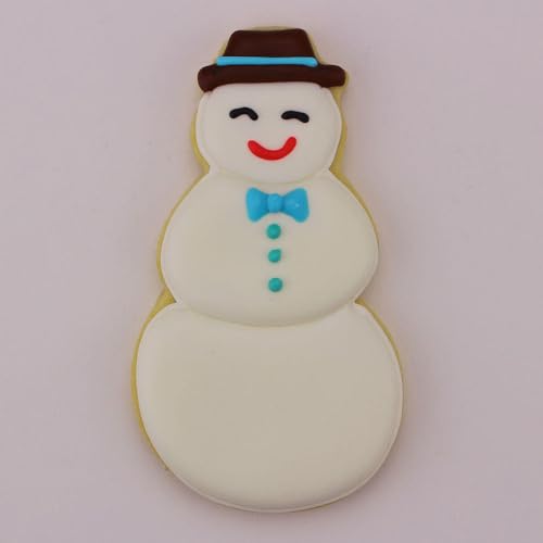 Image of Ann Clark Cookie Cutters Snowman with Hat Cookie Cutter, 4 inch Made in USA | Perfectly Large Size and Shape from America's Largest Cookie Cutter Maker, Food-Safe American Steel, Family Owned Since 1989
