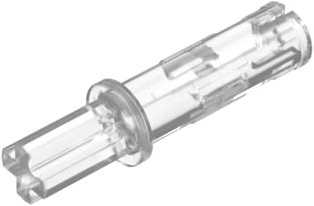 11214 Axle Pin 3L With Friction Ridges Lengthwise And 1L Axle MOC, 50 pcs