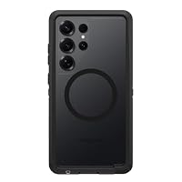 OtterBox Defender Series XT Clear Case with Magnets for Samsung Galaxy S25 Ultra, Shockproof, Drop Proof, Ultra-Rugged, Protective Case, 7X Tested to Military Standard, Clear/Black