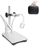 Aluminum Alloy Stand for USB/WiFi/LCD Digital Microscope Camera, Cainda Universal Metal Stand Holder