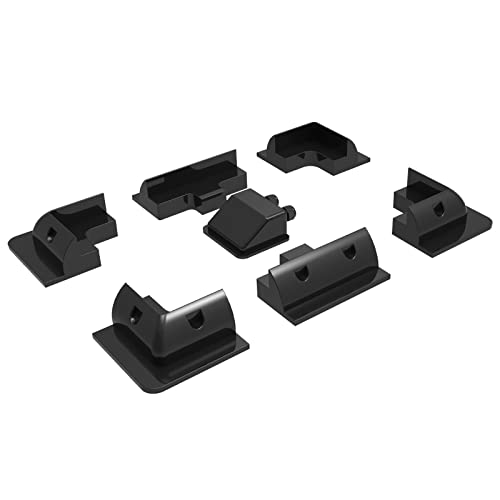 Passe-câble double en ABS noir enjoy solar pour fixation de module solaire de camping-car
