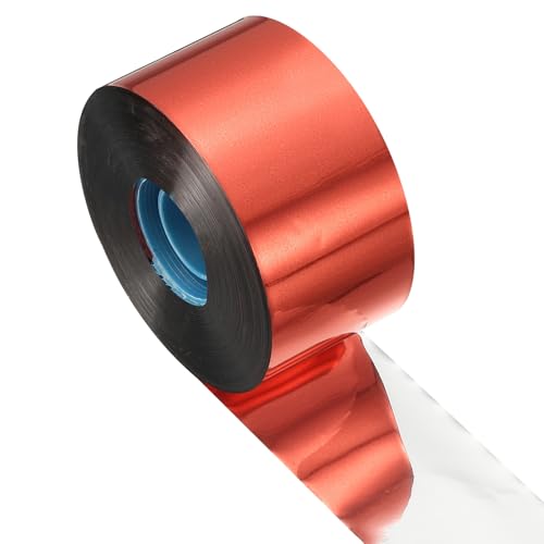 QUARKZMAN Cinta Reflectora para Ahuyentar Pájaros, 984 Pies X 1.89 Pulgadas Cinta De Pet Reflectante Cinta De Laser Floral Repelente para Jardín Granja Hogar, 1 Rollo, Rojo