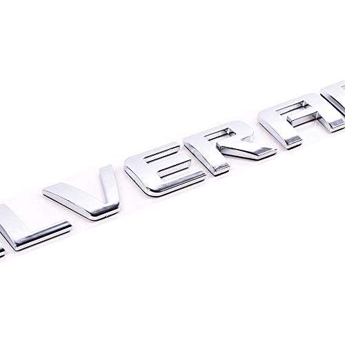 3D Raised And Strong Adhesive Emblem Letters Badge Decals Compatible For Silverado Lt 1500 2500Hd 3500Hd Accessories - Chrome Silver #TOP1