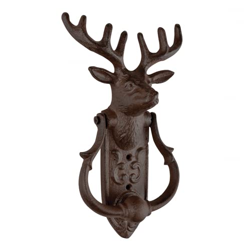 Esschert Design DB78 Battente Per Porta, In Ferro, Marrone, Taglia Unica - 2