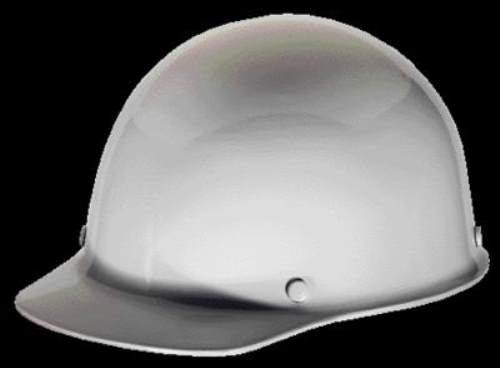 Msa 454618 Skullgard Cap Style Safety Hard Hat With Staz-On Pinlock Suspension | Non-Slotted Cap, Made Of Phenolic Resin, Radiant Heat Loads Up To 350F - Standard Size In White #TOP1