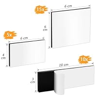 Blooven Klettband Selbstklebend 30 Stück Extra Stark, Doppelseitig Klebende mit Klettverschluss Selbstklebendes Klebepad Flauschband und Hakenband (Schwarz) – Ansicht 5
