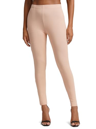 Image of ONE SKY Women Full Length Leggings | Cotton Modal Spandex Blend | High Waist Stretchable & Bio-Washed Fabric | Colour-Lock Technology | Comfortable Leggings for Women