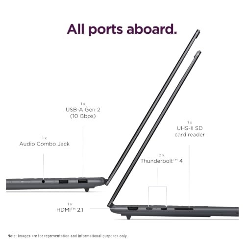 Image of Lenovo Yoga Pro 7i Laptop, Intel Ultra 7-356H, 32 GB LPDDR5X RAM, 2 TB PCIe SSD, 15.3 inch 3K (2560x1600) OLED Touchscreen, Nvidia G-Force RTX 5050, Backlit Keyboard, W11 Pro, Luna Grey + Traix Mousepad
