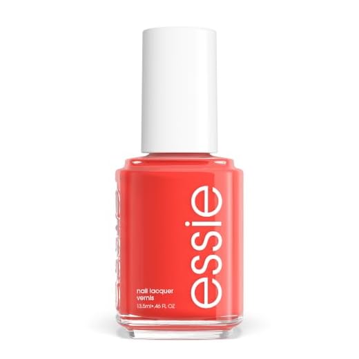 Essie Salon-Quality Nail Polish, 8-Free Vegan, Coral Red, Handmade With Love, 0.46 fl oz