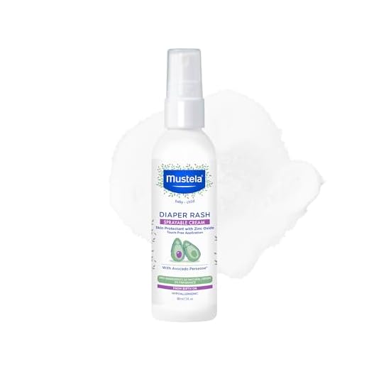 Mustela Baby Diaper Rash Cream Spray – Touch-Free protectant with Zinc Oxide & Natural Avocado - Treats, Soothes and Prevents Diaper Rash- Fragrance-Free - 3 fl. oz