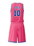 Halloween Party Cosplay Costume Lola&Bugs Outfit with Short #1#10#6#23 Space Movie 90s Hip Hop Basketball Jersey Set Men Women Couple M Pink