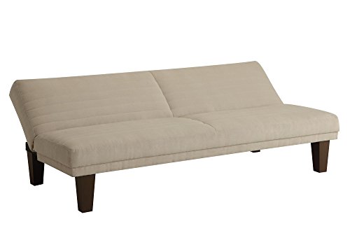 Dhp Dillan Convertible Futon Couch Bed With Microfiber Upholstery And Wood Legs - Tan #TOP7