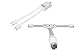 Produktbild Sat-Fox FM AM UKW Radio Antenne Dipol Wurfantenne Zimmerantenne 75Ohm Koax-Anschluss und 240/300 Ohm Weiche IEC-Stecker für alte Radios Adapter