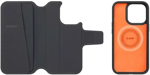 LAUT - Urban Folio case Compatible with MagSafe for iPhone 14 (6.1") - Black