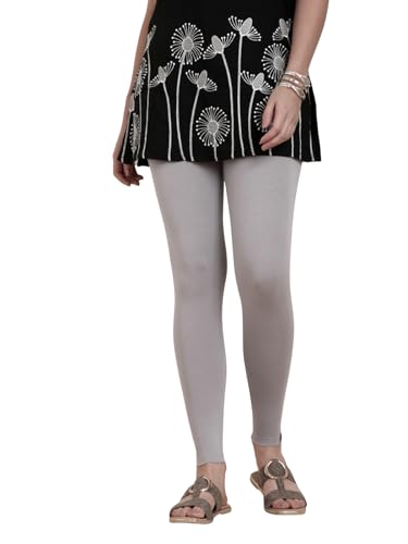 Image of TWIN BIRDS Super Stretchable Cotton Elasthane Fabric Ankle Length Leggings for Women