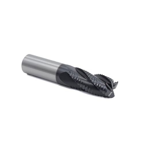 Image of Roughing End Mill JESTUOUS HSS Square Nose 4 Flute Fine Tooth Bit 3 /4 inch Shank Dia.1-5 /8 inch Flute Length for Milling Metal Steels,1 Piece