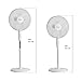 THINIA HOME Ventilador de Pie Blanco 40W de Potencia Imagen de THINIA HOME Ventilador de Pie Blanco 40W de Potencia