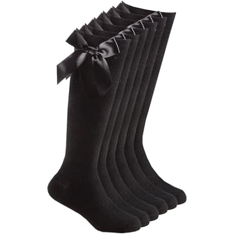 SUFFUSE Girls Knee High School Socks Cover