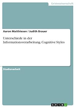 Paperback Unterschiede in der Informationsverarbeitung. Cognitive Styles [German] Book