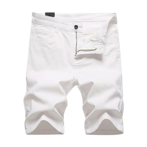 Bermuda léger homme en denim souple avec boutons robustes