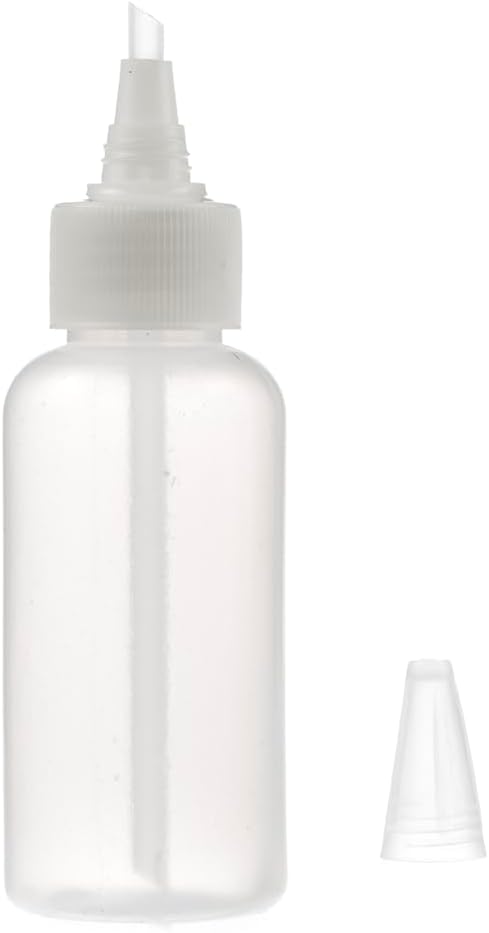 SE 3 oz Gold Panning Bottle with 5 Nozzle - Durable Plastic Suction Tube for Efficient Gold Flake Recovery, Perfect for Prospectors and Hobbyists