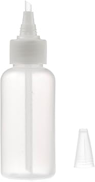 SE 3 oz Gold Panning Bottle with 5 Nozzle - Durable Plastic Suction Tube for Efficient Gold Flake Recovery, Perfect for Prospectors and Hobbyists
