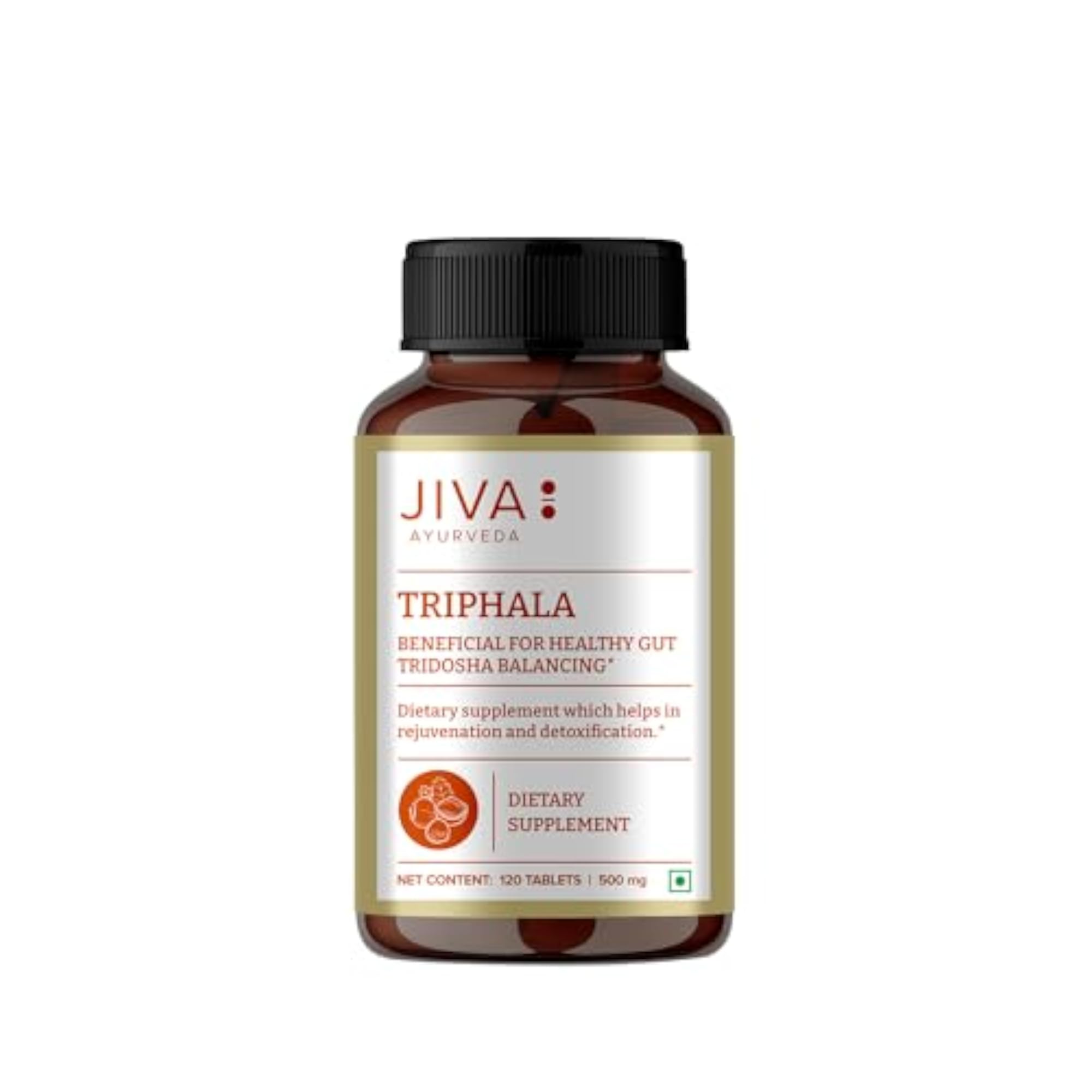 Jiva Triphala Tablet, Ayurvedic Digestive Health Supplement
