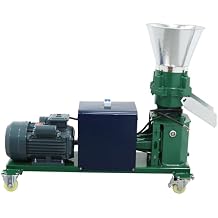 220V Animal Feed Pellet Machine 4 Head Rollers 4.5KW Chicken Feed Pellet Granulator Electric Grain Granulator 2MM Pressure Plate Max Output 200Kg/h