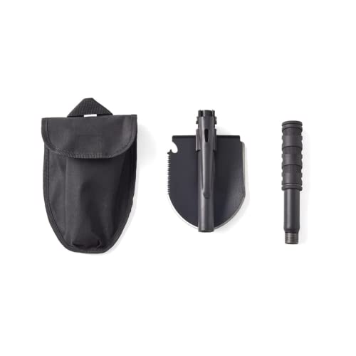 Off Grid Tools Pá de acampamento de manganês | Pá dobrável | Multiferramenta de sobrevivência ao ar