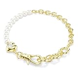 Swarovski Idyllia Bracelet, Crystal Pearl, White, Gold-Tone Plated