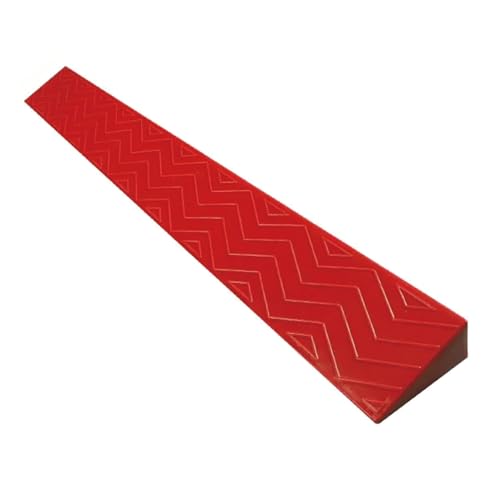 ZTZBFGM Rosso,100x13x6.5cm, Rampa per Sedia A Rotelle, Rampa di Soglia Portatile Rampe per Disabili per Scalini Altezza 1-6,5 Cm Rampa,per Scooter, Spazzatrice, Animali Domestici,Taglio Libero