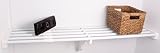 EZ Shelf DIY Expandable Shelf ONLY (No Hanging Rod) - 28” - 48” - White - Mounts to 2 Sidewalls - Ea