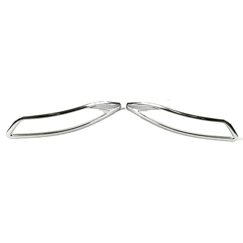 QINQING Adecuado VW Touran 2016 2017 2018 2019 Abdominales Lámpara de Niebla Trasera cromada Cubierta de la luz de Niebla del automóvil Nebuleta del Bisel Estilo del automóvil Exterior del Bisel Cover