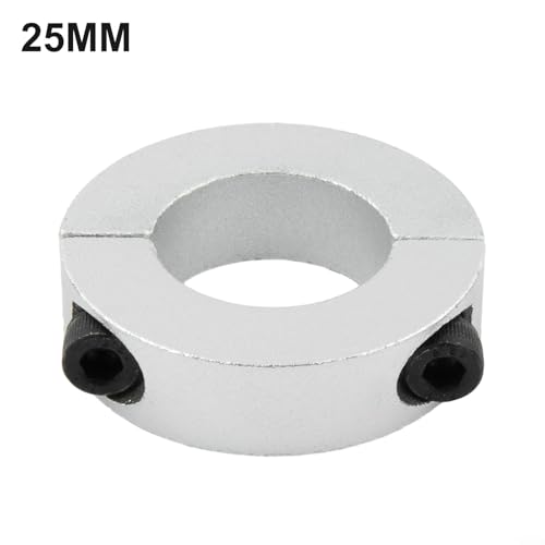 Schaftmanschette aus Aluminiumlegierung, 12 mm bis 38 mm Innendurchmesser, Klemmmanschette, Klemmschellen, Wellenring (25 mm)