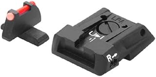 Beretta Adjustable 2 White Dot Sight Kit for APX Full-Size/Compact/Centurion - Fiber Optic Front Sight & Blacked Rare Sight