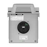 LIDER 50 Amp EV/RV Power Outlet Box, NEMA 14-50R Receptacle, 2.40' Diameter, Lockable Weatherproof Heavy-Duty for Outdoor, UL-Listed Both Receptacle & Metal Enclosure Box