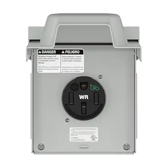 LIDER 50 Amp EV/RV Power Outlet Box, NEMA 14-50R Receptacle, 2.40