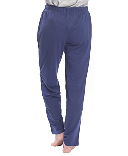 Hanes Women's 2-Pack Solid And Pattern Sleep Pajama Pant Set, Navy And Floral, Large #TOP3