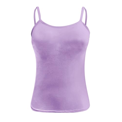 Lainuyoah Top feminino para o trabalho verão 2024 moderno sutiã embutido acolchoado regata ajustável