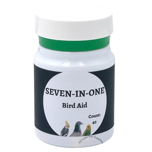 7 in 1 Capsules Medicine for Pigeons, for Pigeons, Canary, Finches, Parakeet, Cockatiels, Parrots, Cage Small Birds, and Aviary Birds