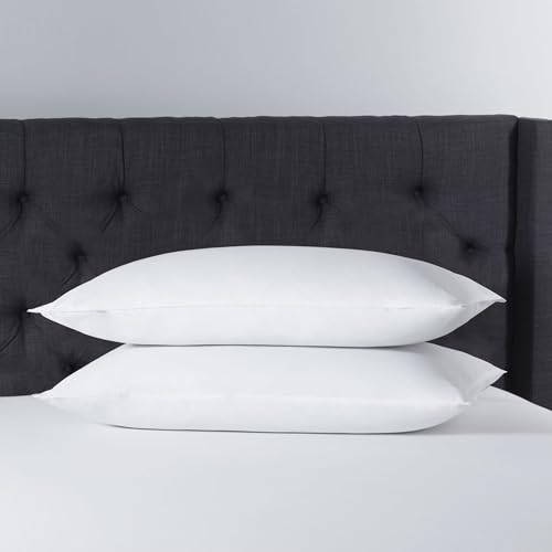 Fzzor Soft Flat Comfy Thin Pillows Standard Size Set Of 2,Premium Soft Support Bed Pillows For Sleeping,Down Alternative Breathable Pillows For Side Back Or Stomach Sleepers(20X26In ) thumb #1