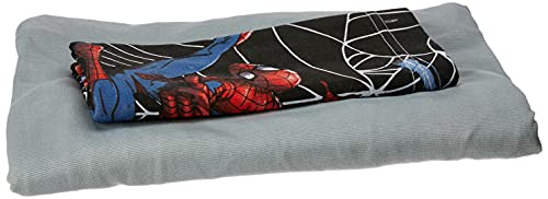 Lençol de malha solteiro 2 peças Linha Disney Homem Aranha teia preta