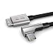 Produktbild PAXO 0,5m 10Gbps USB C auf Micro-B Kabel, 90° Winkelstecker, USB 3.2, Festplattenkabel, USB HDD Kabel, SSD, NVME, schwarz