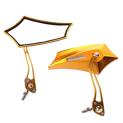 Espejos retrovisores universales para motocicleta de aleación de aluminio para extremo de barra