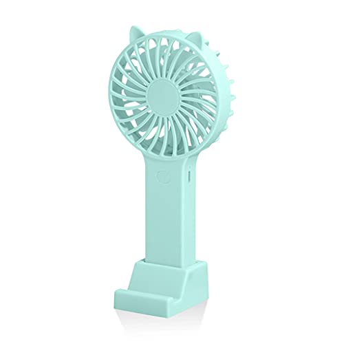 Poderoso mini ventilador, ventilador portátil de mano, ventilador de escritorio recargable USB, 3 velocidades, ventilador de enfriamiento para el hogar/oficina/escuela/al aire libre súper tranquilo