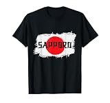 Sapporo Japón Bandera japonesa Japón Souvenir Camiseta