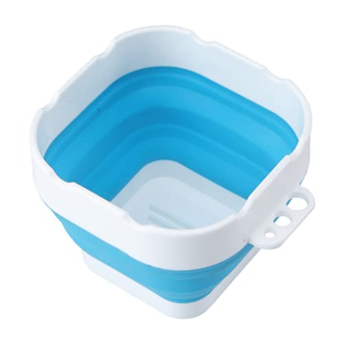 Image of 1pc Silicone Paint Brush Cleaner Bucket, Portable Folding Watercolor Cup for Artists, Beginners, and Decorative Painters (Blue)