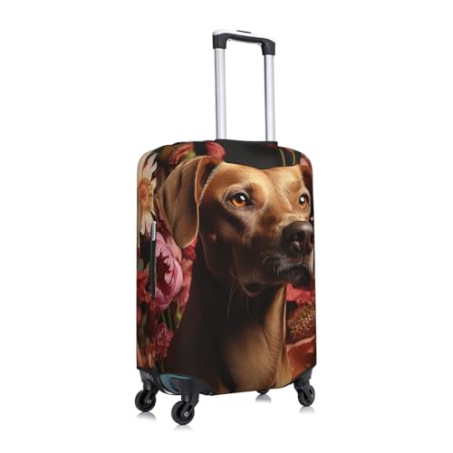 Luggage Cover Elastic Washable Suitcase Cover Dustproof Suitcase Protector Personalized Brown Dog Travel Luggage Baggage Covers For 18-32 Inch3